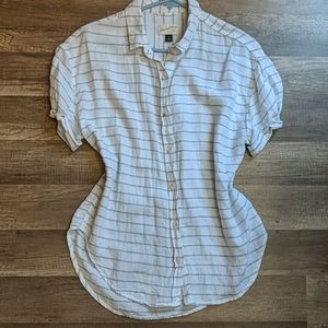 White button down blouse
